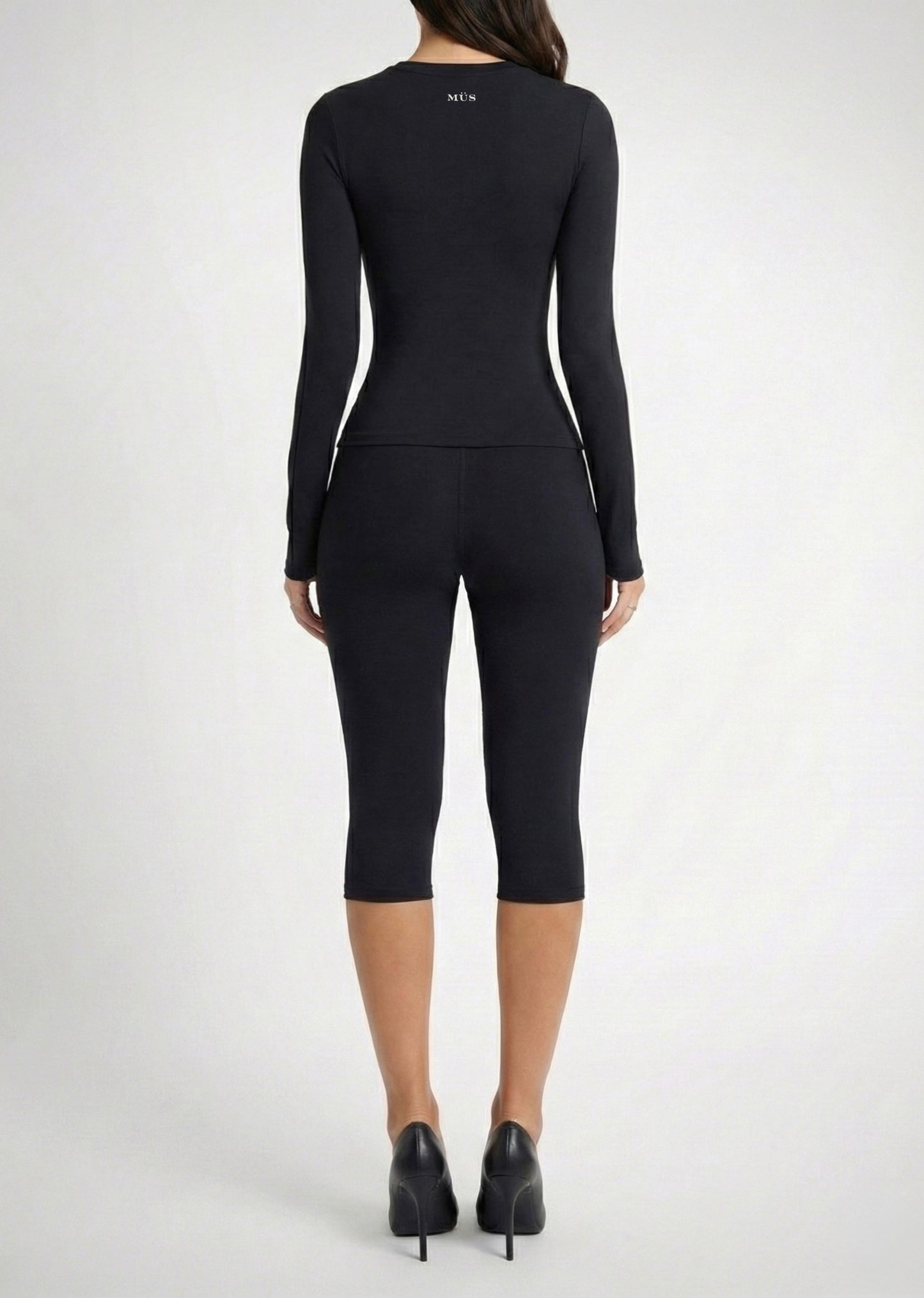 Top long gainant - Noir