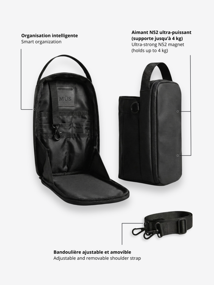 Sac Magnétique Ultra-Puissant MÜS - Noir
