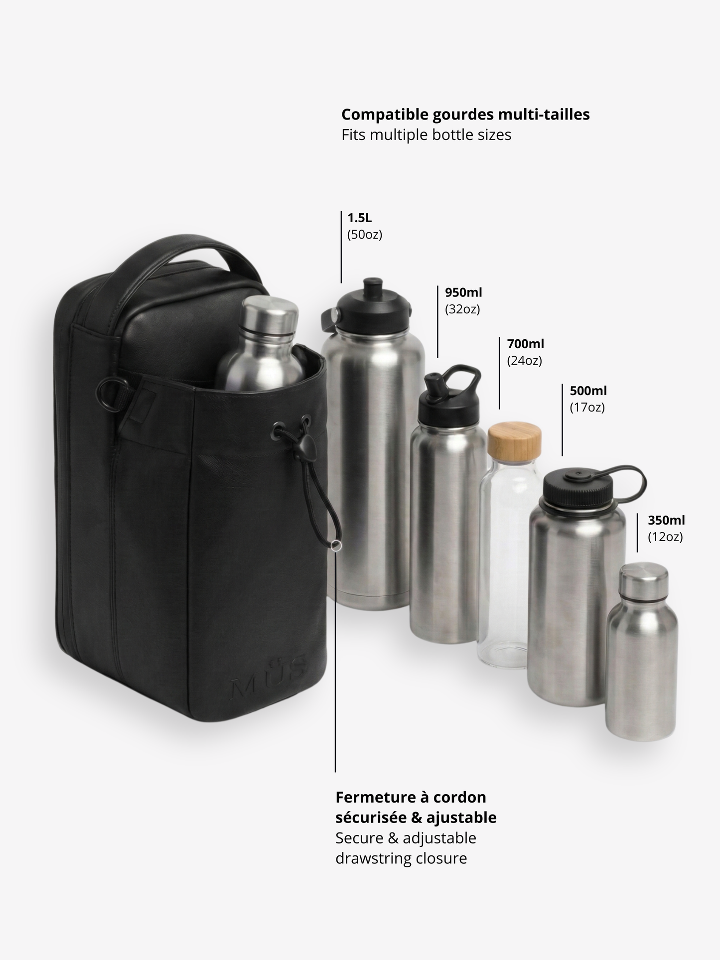 Sac Magnétique Ultra-Puissant MÜS - Noir