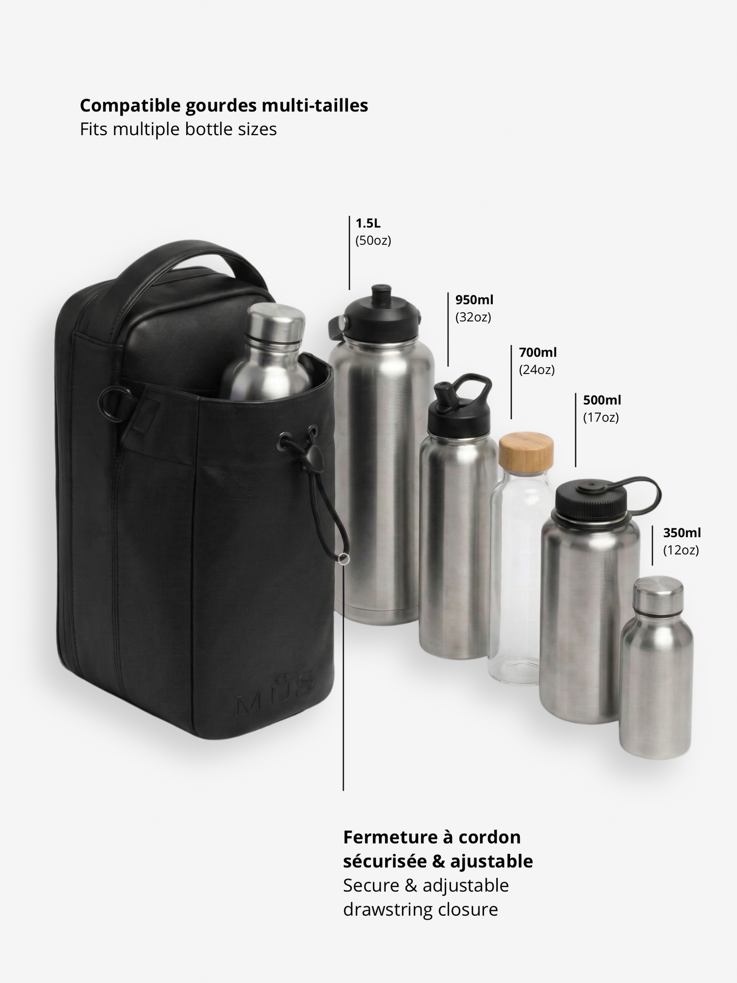 Sac Magnétique Ultra-Puissant MÜS - Noir